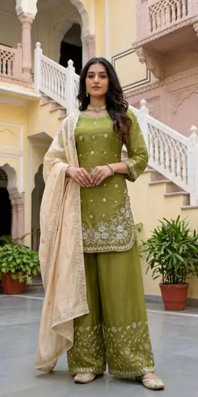 KD 1549 Mahendi Sequence Work Organza Silk Salwar Suit with Designer Work. Affordable Price ₹2149. Delivery 4-6 Working Days. Shop now. | Jump Suits, Tops & Bottoms, Track Suits, Salwar suit, Casual Suits, Creative suits, Designer Suits, Palazzo Suits, Party Wear Suits, Patiala Suits, Straight Suits, Trendy Wear