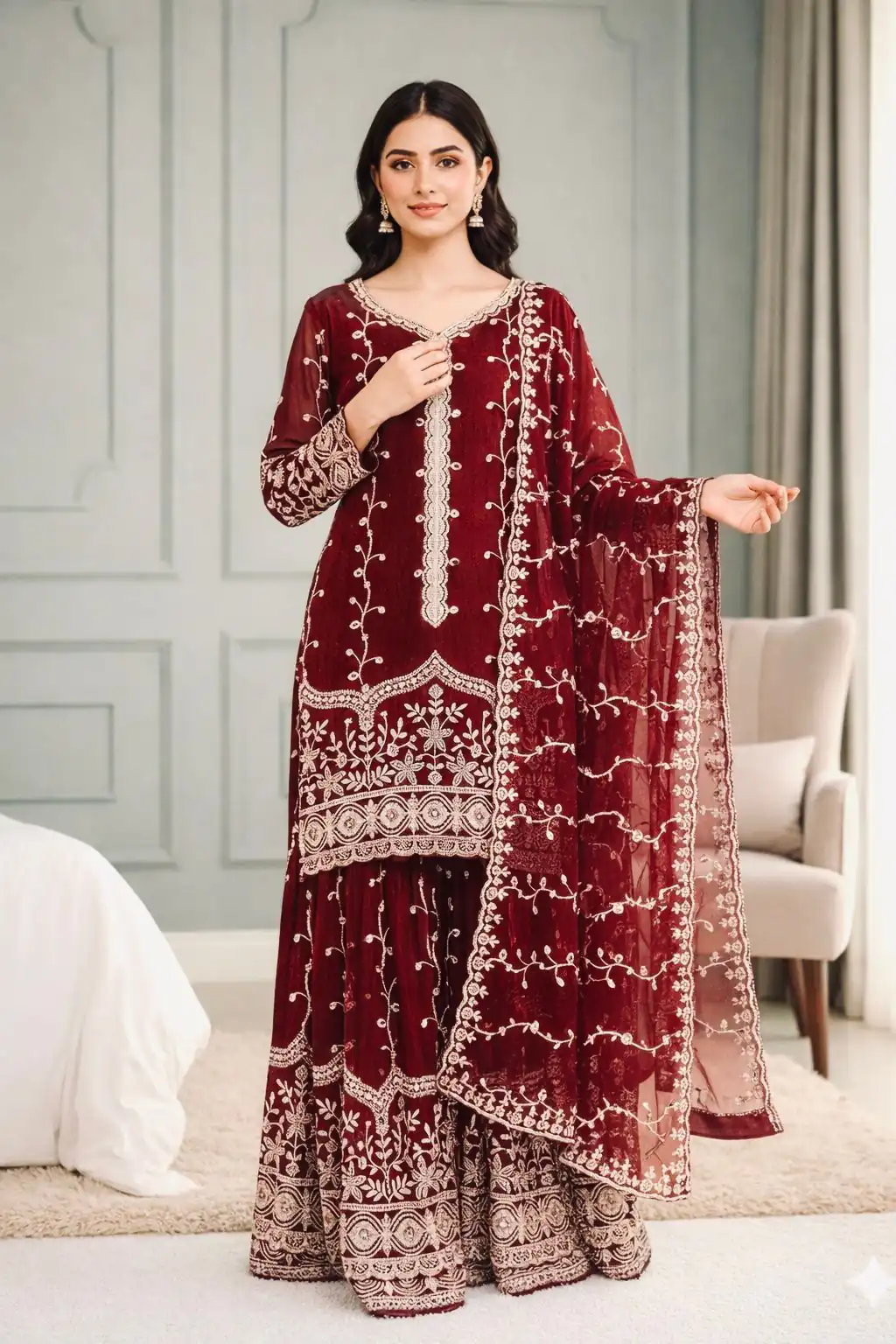 SSR 533 Maroon Color Fendy Silk Salwar Suit with Embroidery Work. Affordable Price ₹2149. Delivery 4-6 Working Days. Shop now. | Jump Suits, Salwar suit, Casual Suits, Creative suits, Designer Suits, Palazzo Suits, Party Wear Suits, Patiala Suits, Straight Suits
