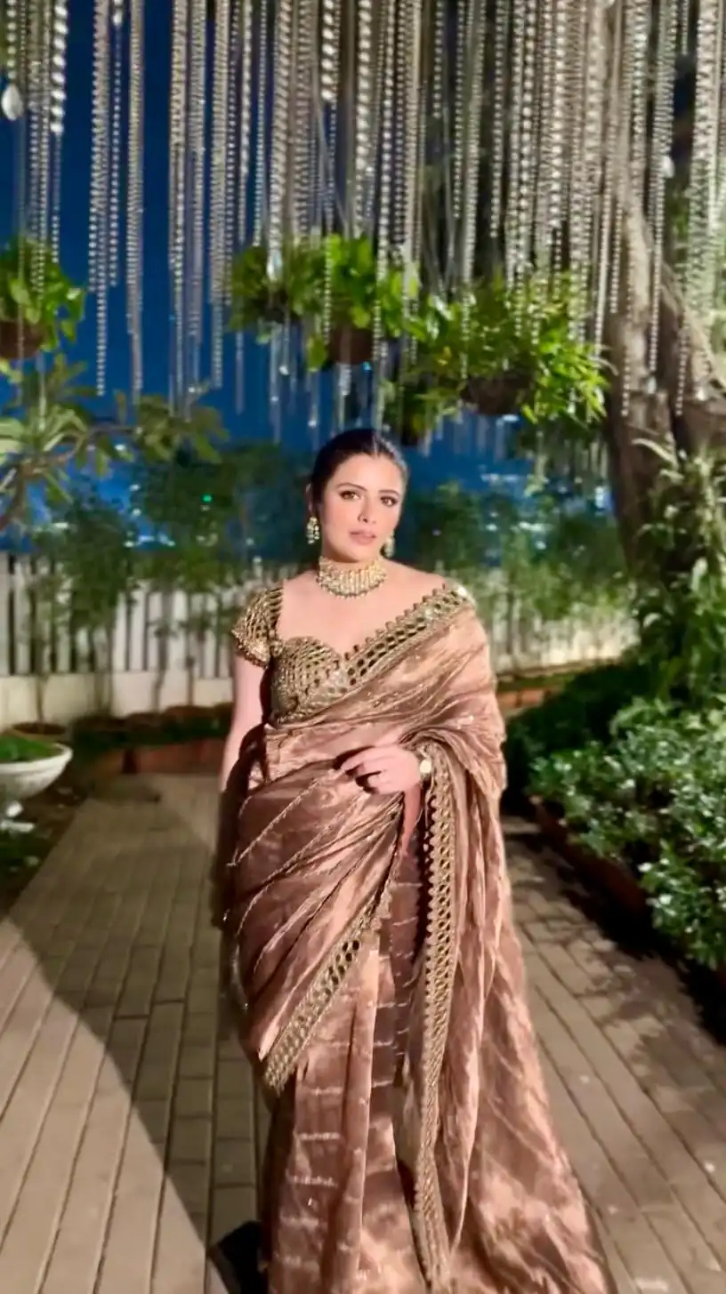 BT 413 Mustered Organza Silk Saree with Mirror Work & Embroidery Work. Introductory Price ₹1999. Delivery 4-6 Working Days. Shop now. | Sarees, Bollywood Sarees, Creative Sarees, Designer Sarees, Embroidered Sarees, Ethnic Saree, Modern Digital sarees, Party Wear Sarees