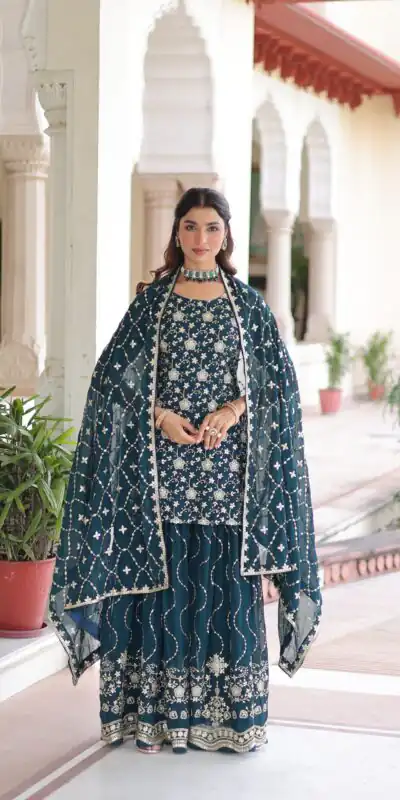 KA 1210 Navy Blue in Georgette. Embroidery Work & Sequins Work Salwar Suit Grab it for ₹2599. Delivery 4-6 Working Days. Shop now. | Jump Suits, Tops & Bottoms, Track Suits, Salwar suit, Casual Suits, Creative suits, Designer Suits, Palazzo Suits, Party Wear Suits, Patiala Suits, Straight Suits, Trendy Wear
