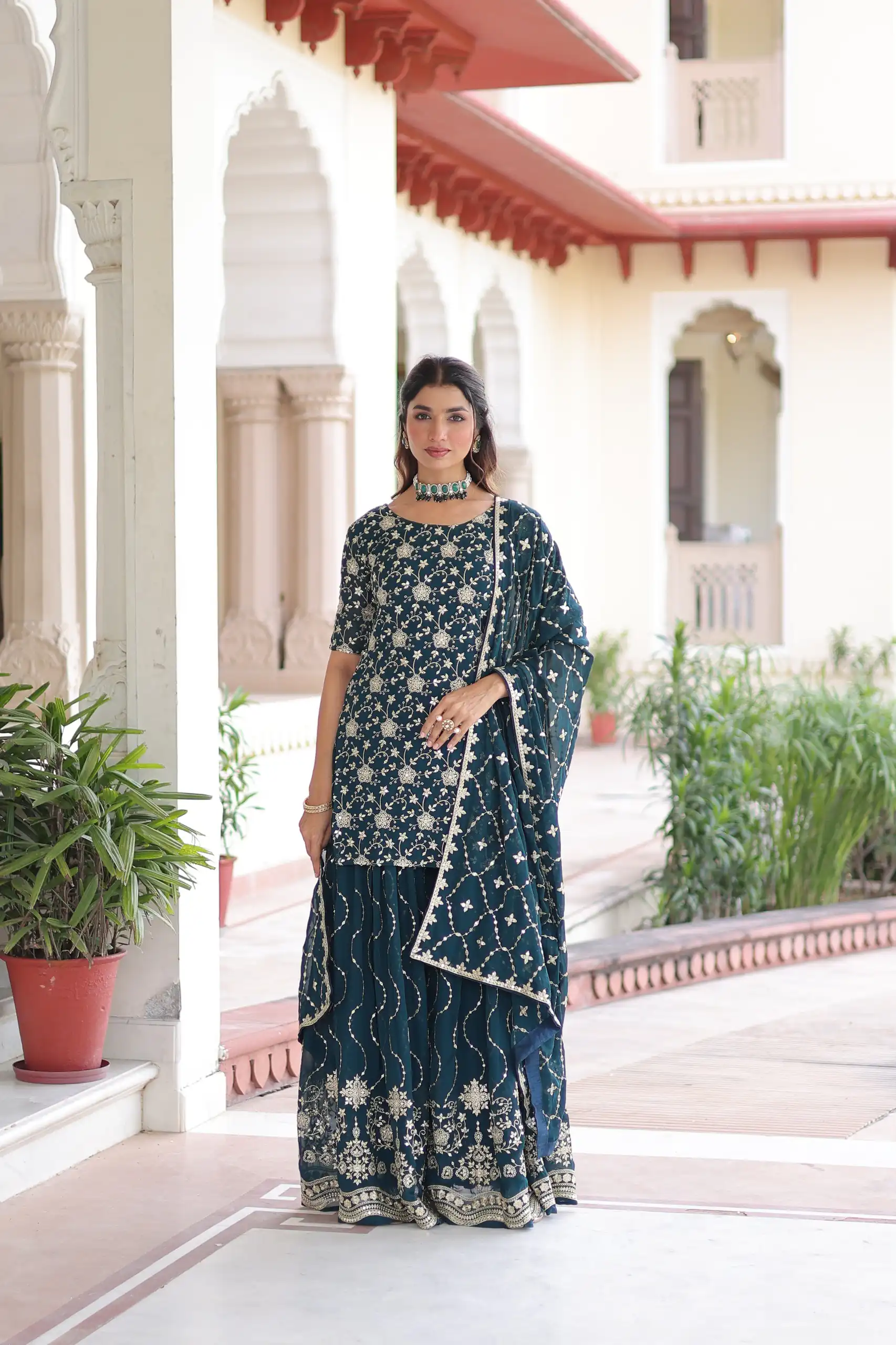 KA 1210 Navy Blue in Georgette. Embroidery Work & Sequins Work Salwar Suit Grab it for ₹2599. Delivery 4-6 Working Days. Shop now. | Jump Suits, Tops & Bottoms, Track Suits, Salwar suit, Casual Suits, Creative suits, Designer Suits, Palazzo Suits, Party Wear Suits, Patiala Suits, Straight Suits, Trendy Wear