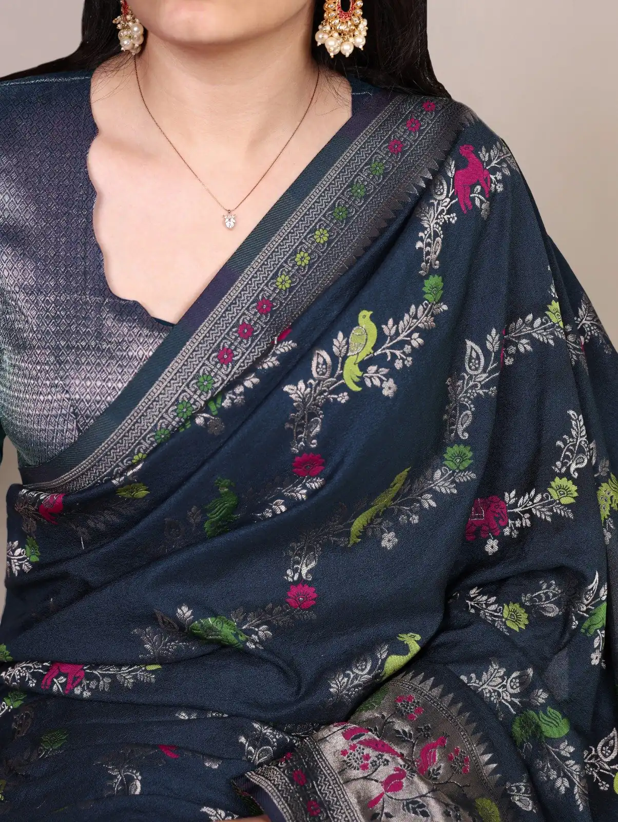 YNF 7907 Navy Blue Nylon Weaving Work Saree Perfect for Wedding, Party, Baby Shower, Holi, Ethnic Day – . Available at ₹2149 only. Delivery 4-6 Working Da | Sarees, Bollywood Sarees, Creative Sarees, Designer Sarees, Embroidered Sarees, Ethnic Saree, Modern Digital sarees, Party Wear Sarees