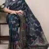 YNF 7907 Navy Blue Nylon Weaving Work Saree Perfect for Wedding, Party, Baby Shower, Holi, Ethnic Day – . Available at ₹2149 only. Delivery 4-6 Working Da | Sarees, Bollywood Sarees, Creative Sarees, Designer Sarees, Embroidered Sarees, Ethnic Saree, Modern Digital sarees, Party Wear Sarees