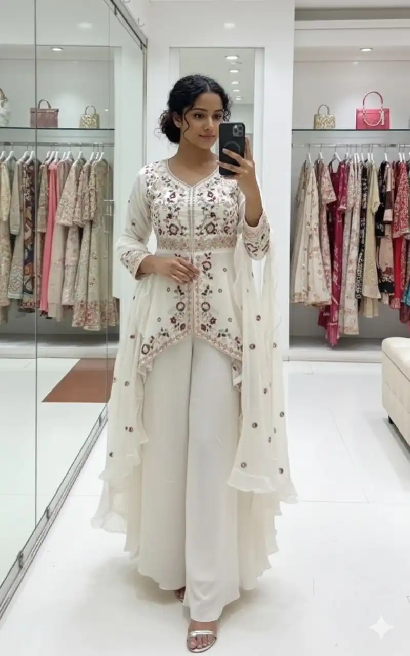LG 2051 Off White in Rangoli Silk Embroidery Work Salwar Suit . Introductory Price ₹2549. Delivery 4-6 Working Days. Shop now. | Jump Suits, Tops & Bottoms, Track Suits, Salwar suit, Casual Suits, Creative suits, Designer Suits, Palazzo Suits, Party Wear Suits, Patiala Suits, Straight Suits, Trendy Wear