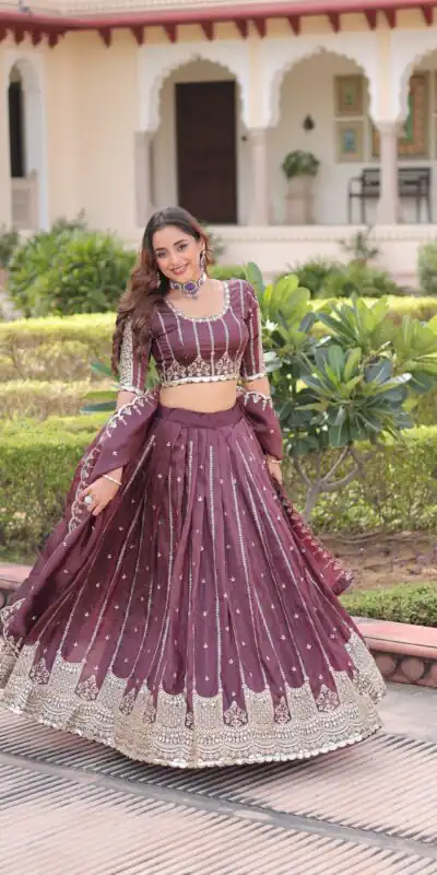 KA 5056 Onion Gold Crush Lehenga Choli with Embroidery Work & Zari Work. Best Price ₹2599. Delivery 4-6 Working Days. Shop now. | Lehenga, Bollywood Lehenga, Creative Lehenga, Designer Lehenga, Embroidered Lehenga, Party Wear Lehenga