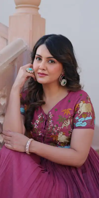 KA 1170 Onion Color Silver Crunchy Gown with Embroidery Work. Introductory Price ₹1799. Delivery 4-6 Working Days. Shop now. | Gowns, Bollywood Gowns, Creative Gowns, Designer Gowns, Embroidered Gowns, Party Wear Gowns