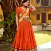 LNB 1903 Orange Pure Chanderi (Naylon) Lehenga Choli Perfect for Wedding, Party, Bridal Wear, Temple Visit, Traditional Day – . Get it for ₹2499. Delivery | Lehenga, Bollywood Lehenga, Creative Lehenga, Designer Lehenga, Embroidered Lehenga, Party Wear Lehenga