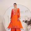 KD 1516 Orange Rayon Thread With Real Mirror Work Salwar Suit. Wedding, Party, Festive, Events, Best Price ₹1999. Delivery 4-6 Working Days. Shop now. | Jump Suits, Tops & Bottoms, Track Suits, Salwar suit, Casual Suits, Creative suits, Designer Suits, Palazzo Suits, Party Wear Suits, Patiala Suits, Straight Suits, Trendy Wear