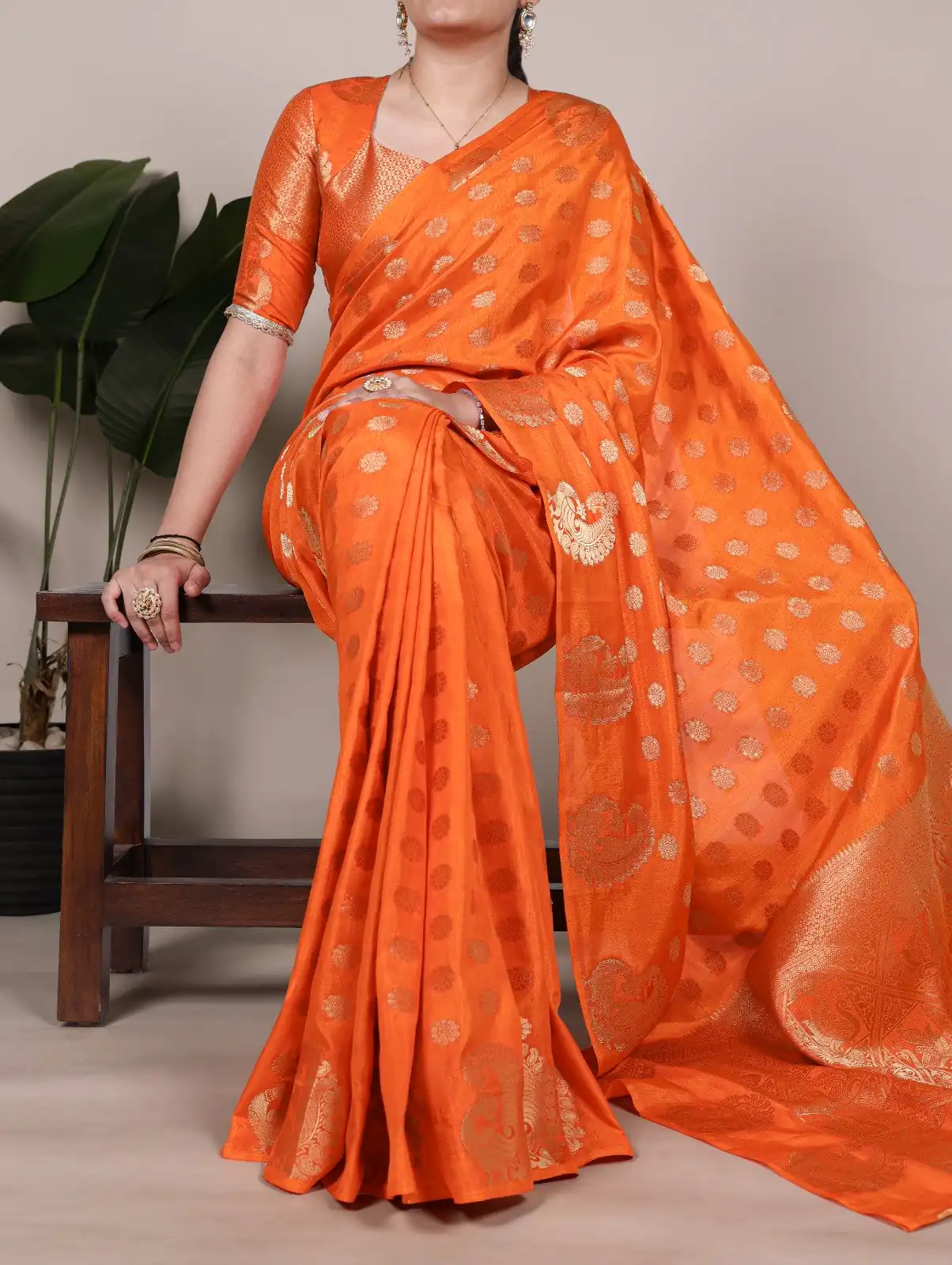 YNF 7904 Orange Color Roop Silk Zari Weaving Work Saree Casual, Wedding, Festive, Events . Expected Delivery  4-6 Working Days @1749/- only                                                                                | Sarees, Bollywood Sarees, Creative Sarees, Designer Sarees, Embroidered Sarees, Ethnic Saree, Modern Digital sarees, Party Wear Sarees
