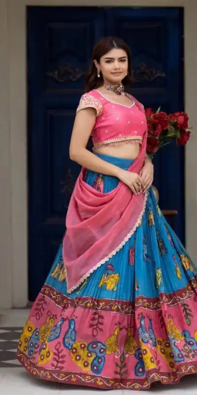 PC 436 Peach Fox Georgette Lehenga Choli Perfect for Wedding, Party, Ethnic Day, Family Gatherings, Bridal Wear – . Exclusive Offer ₹2140. Delivery 4- | Lehenga, Bollywood Lehenga, Creative Lehenga, Designer Lehenga, Embroidered Lehenga, Party Wear Lehenga