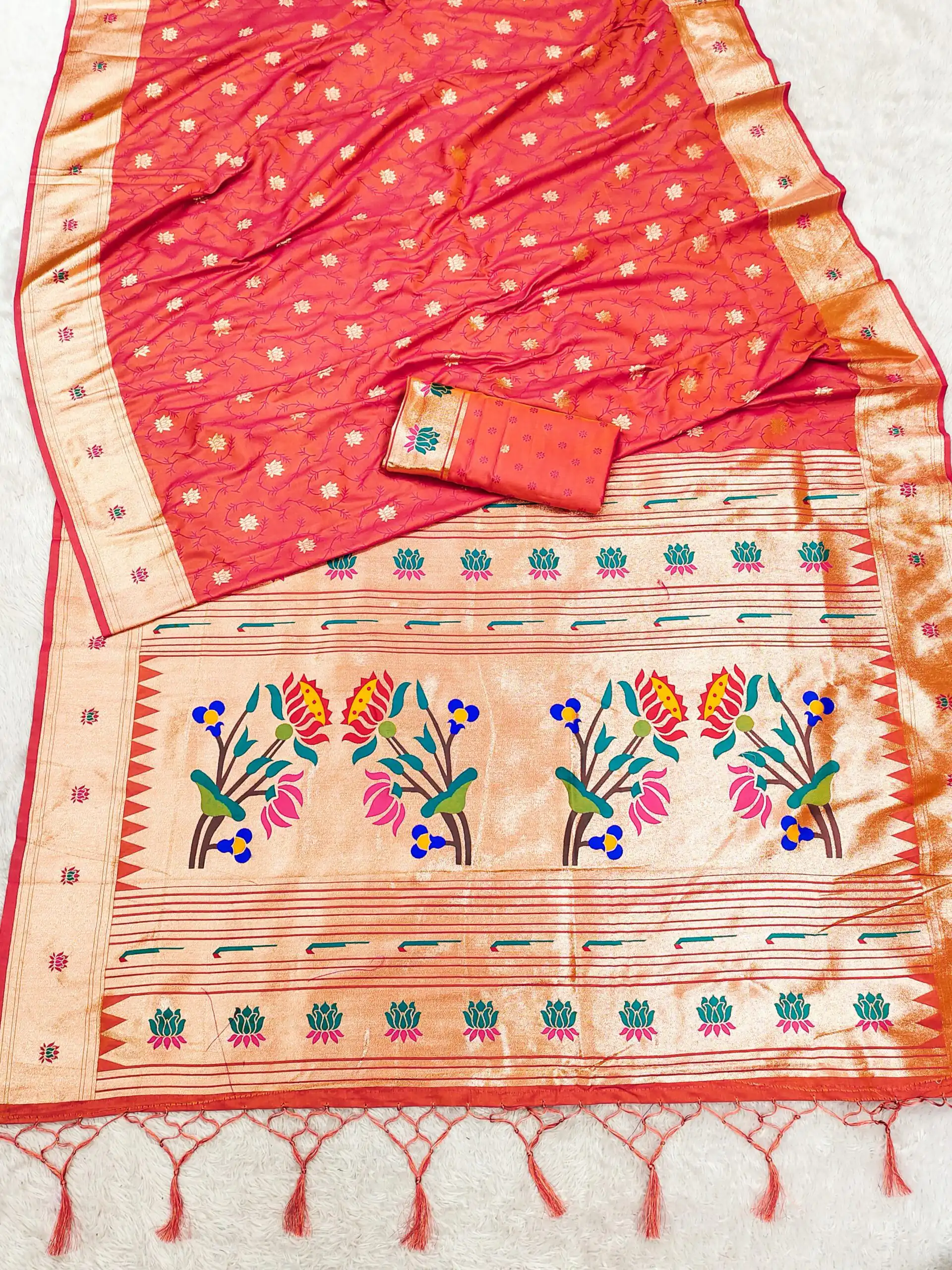 MB 2 Peach Paithani Silk Saree with Lace Work & Zari Work. Introductory Price ₹2049. Delivery 4-6 Working Days. Shop now. | Sarees, Bollywood Sarees, Creative Sarees, Designer Sarees, Embroidered Sarees, Ethnic Saree, Modern Digital sarees, Party Wear Sarees