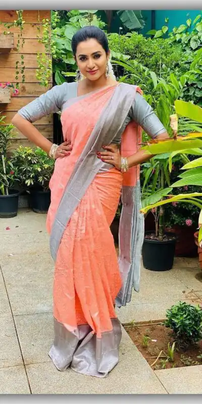 KP 1034 Peach Soft Lichi Silk Saree with Lace Border & Lace Work. Affordable Price ₹1449. Delivery 4-6 Working Days. Shop now. | Sarees, Bollywood Sarees, Creative Sarees, Designer Sarees, Embroidered Sarees, Ethnic Saree, Modern Digital sarees, Party Wear Sarees