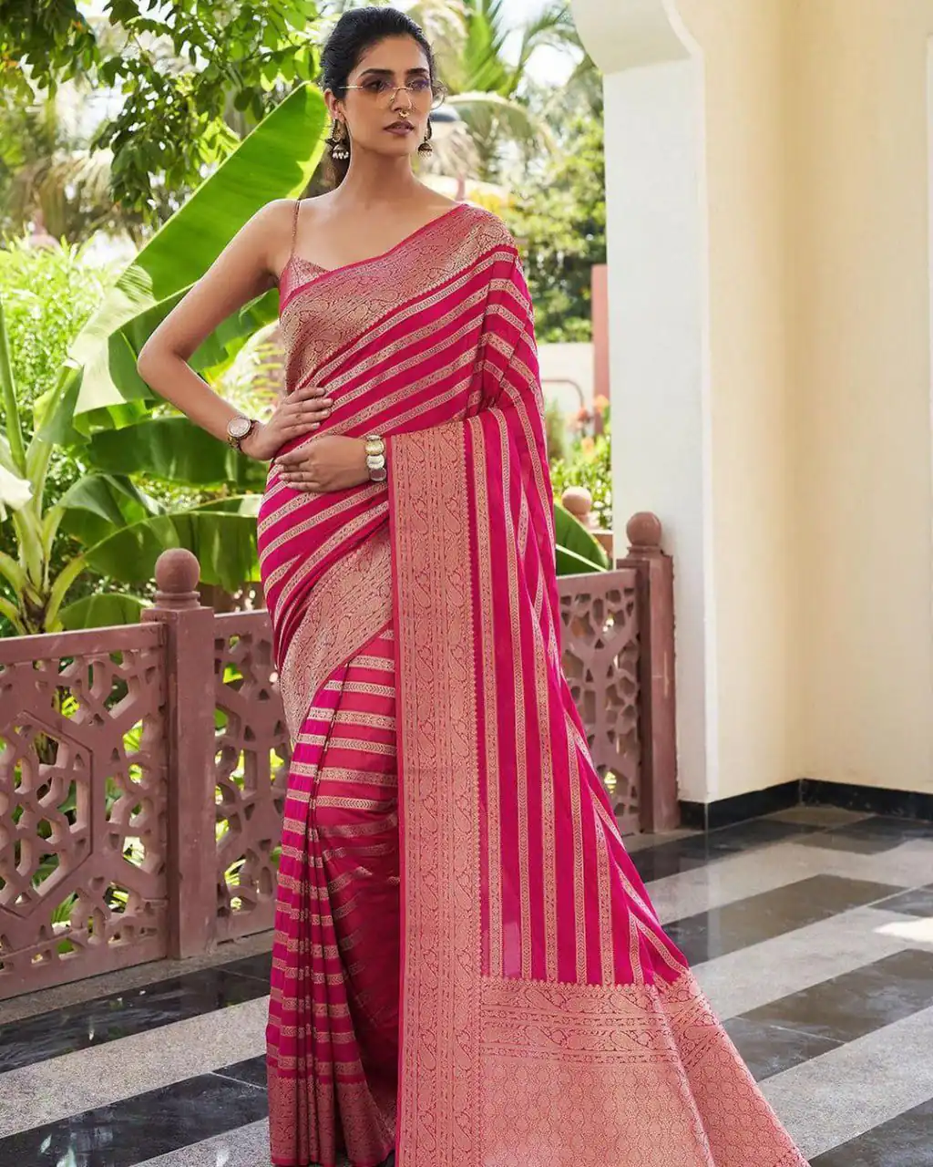 KPR 232 Pink Soft Lichi Silk Saree Perfect for Wedding, Party, Anniversary, Sangeet, Baby Shower – . Now at just ₹1399. Delivery 4-6 Working Days. Shop n | Sarees, Bollywood Sarees, Creative Sarees, Designer Sarees, Embroidered Sarees, Ethnic Saree, Modern Digital sarees, Party Wear Sarees