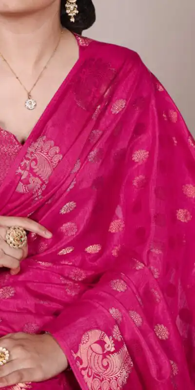 YNF 7904 Pink Color Roop Silk Zari Weaving Work Saree Casual, Wedding, Festive, Events . Expected Delivery  4-6 Working Days @1749/- only                                                                                | Sarees, Bollywood Sarees, Creative Sarees, Designer Sarees, Embroidered Sarees, Ethnic Saree, Modern Digital sarees, Party Wear Sarees