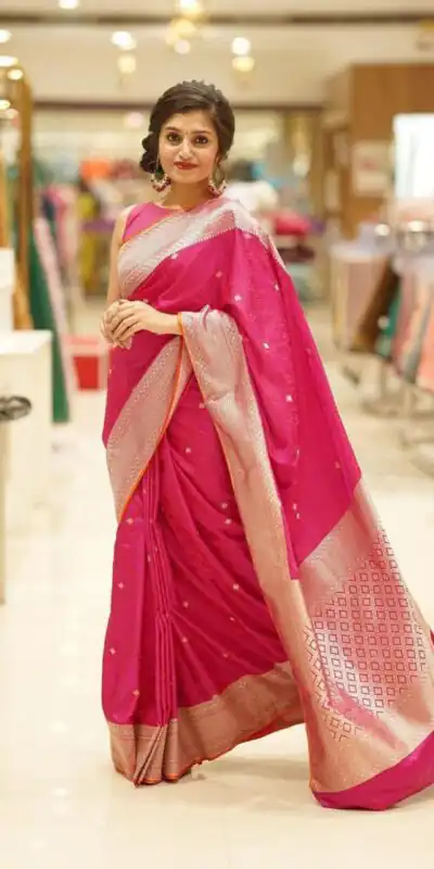KPR 260 Pink in Color Soft Lichi SilkOn All Over Designer Work Saree . Grab it for ₹1399. Delivery 4-6 Working Days. Shop now. | Sarees, Bollywood Sarees, Creative Sarees, Designer Sarees, Embroidered Sarees, Ethnic Saree, Modern Digital sarees, Party Wear Sarees