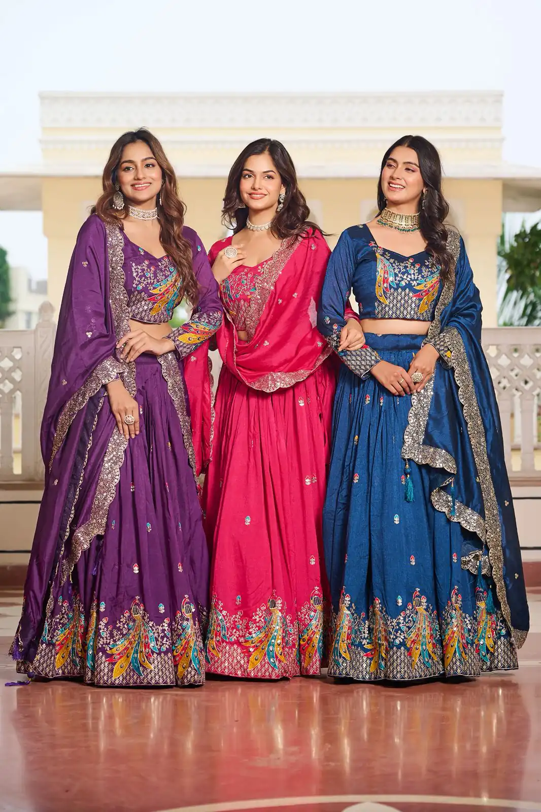 Ram 113 Pink Color Vichitra Lehenga Choli with Embroidery Work. Exclusive Offer ₹3099. Delivery 4-6 Working Days. Shop now. | Lehenga, Bollywood Lehenga, Creative Lehenga, Designer Lehenga, Embroidered Lehenga, Party Wear Lehenga