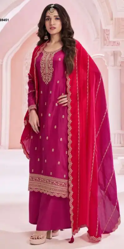 FC 69451 Pink Vichitra Salwar Suit with Zari Work & Embroidery Work. Best Price ₹2099. Delivery 4-6 Working Days. Shop now. | Jump Suits, Tops & Bottoms, Track Suits, Salwar suit, Casual Suits, Creative suits, Designer Suits, Palazzo Suits, Party Wear Suits, Patiala Suits, Straight Suits, Trendy Wear