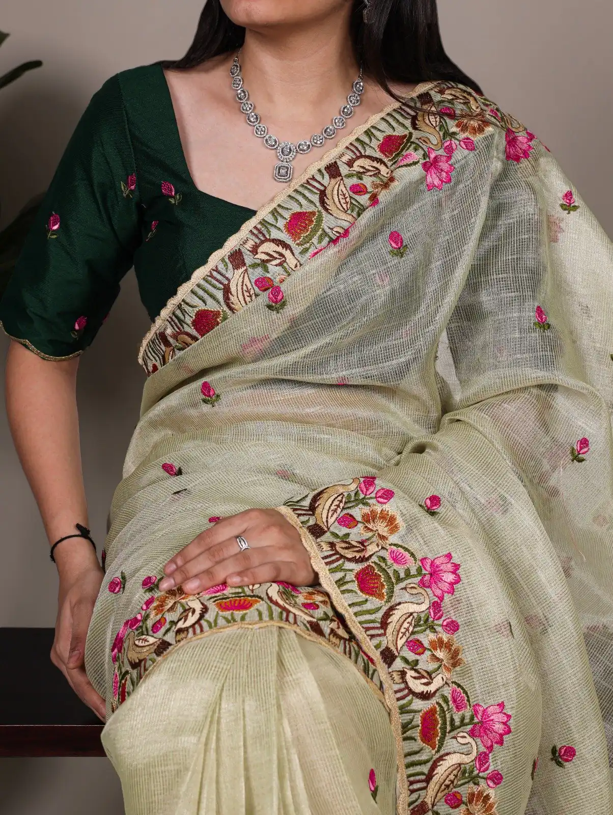 YNF 7400 Pista Zari Kota Tissue Saree Perfect for Wedding, Party, Mehendi, Housewarming, Haldi – . Special Price ₹3299. Delivery 4-6 Working Days. | Sarees, Bollywood Sarees, Creative Sarees, Designer Sarees, Embroidered Sarees, Ethnic Saree, Modern Digital sarees, Party Wear Sarees