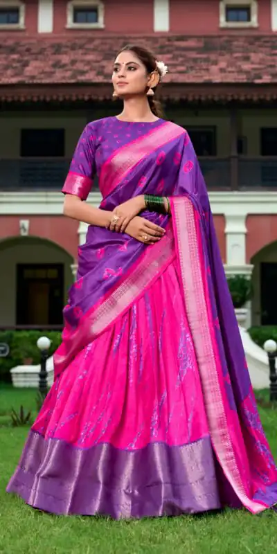 LNB1228 Purple Color Dole Silk Shikora Print Zari Border Lehenga Choli Wedding, Party, Festive, Events Etc. Delivery 4-6 Working Days Rs 2149 | Lehenga, Bollywood Lehenga, Creative Lehenga, Designer Lehenga, Embroidered Lehenga, Party Wear Lehenga