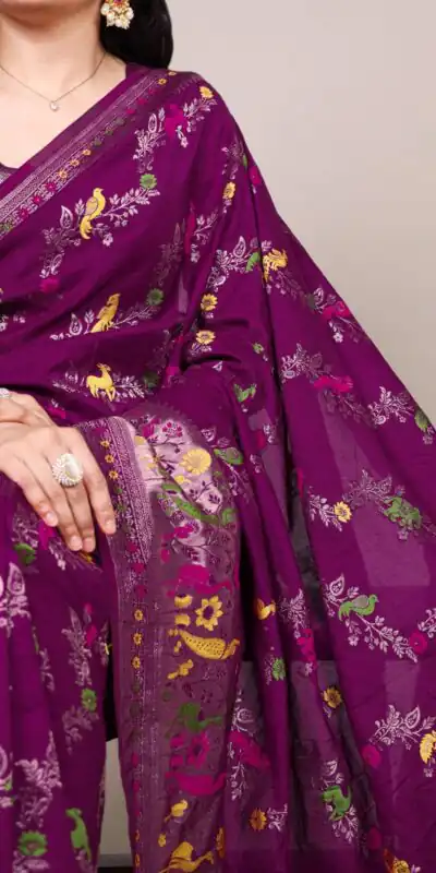 YNF 7907 Purple Nylon Weaving Work Saree Perfect for Wedding, Party, Baby Shower, Holi, Ethnic Day – . Available at ₹2149 only. Delivery 4-6 Working Da | Sarees, Bollywood Sarees, Creative Sarees, Designer Sarees, Embroidered Sarees, Ethnic Saree, Modern Digital sarees, Party Wear Sarees