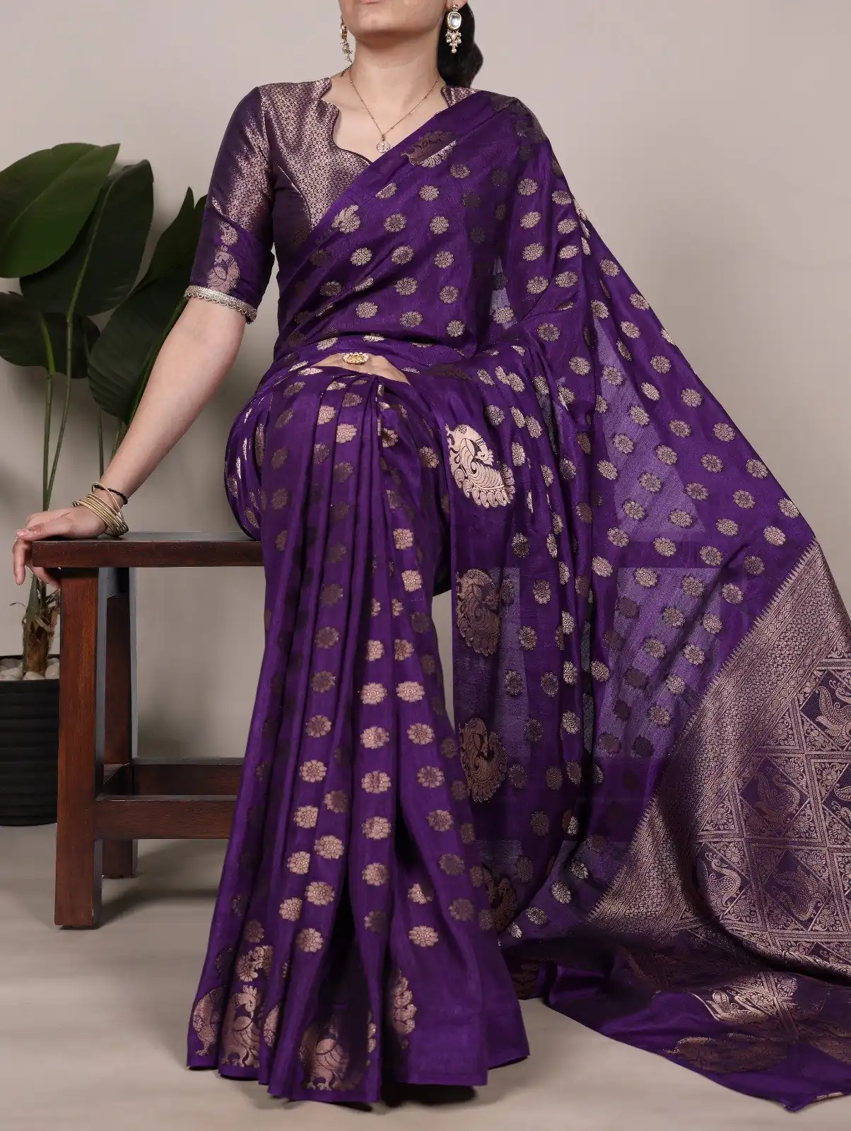 YNF 7904 Purple Color Roop Silk Zari Weaving Work Saree Casual, Wedding, Festive, Events . Expected Delivery  4-6 Working Days @1749/- only                                                                                | Sarees, Bollywood Sarees, Creative Sarees, Designer Sarees, Embroidered Sarees, Ethnic Saree, Modern Digital sarees, Party Wear Sarees