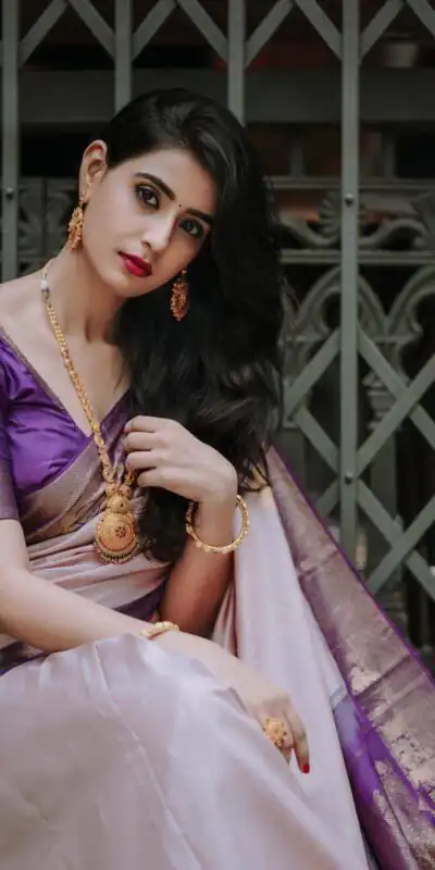 KPR 224 Purple Color Soft Lichi Silk Saree with Lace Border & Lace Work. Best Price ₹1449. Delivery 4-6 Working Days. Shop now. | Sarees, Bollywood Sarees, Creative Sarees, Designer Sarees, Embroidered Sarees, Ethnic Saree, Modern Digital sarees, Party Wear Sarees