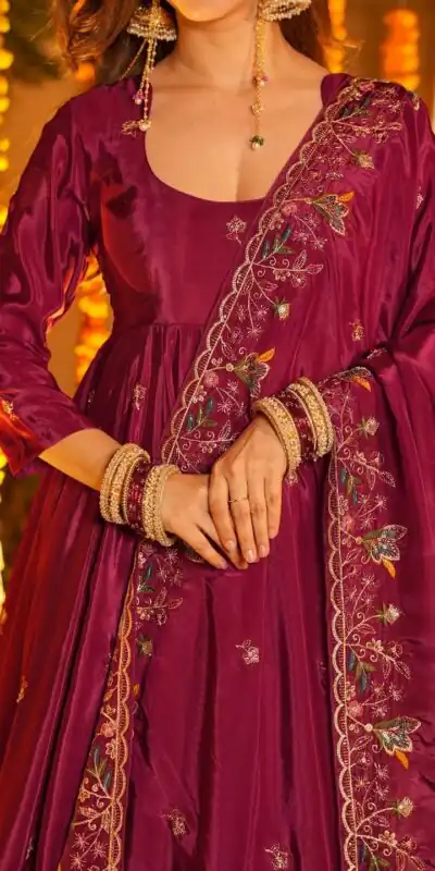 KD 1556 Rani Pink Natural Crap Silk Salwar Suit Perfect for Wedding, Party, Karwa Chauth, Raksha Bandhan, Engagement – . Grab it for ₹2549. Delive | Jump Suits, Salwar suit, Casual Suits, Creative suits, Designer Suits, Palazzo Suits, Party Wear Suits, Patiala Suits, Straight Suits