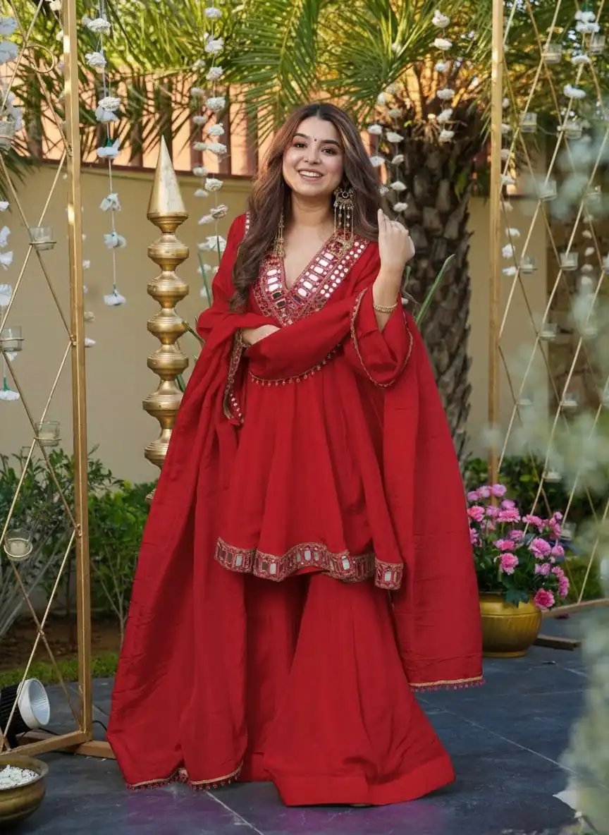 RTC 5942 Red in Black Cosmos Mirror Work & Lace Work Salwar Suit . Special Price ₹2549. Delivery 4-6 Working Days. Shop now. | Jump Suits, Tops & Bottoms, Track Suits, Salwar suit, Casual Suits, Creative suits, Designer Suits, Palazzo Suits, Party Wear Suits, Patiala Suits, Straight Suits, Trendy Wear