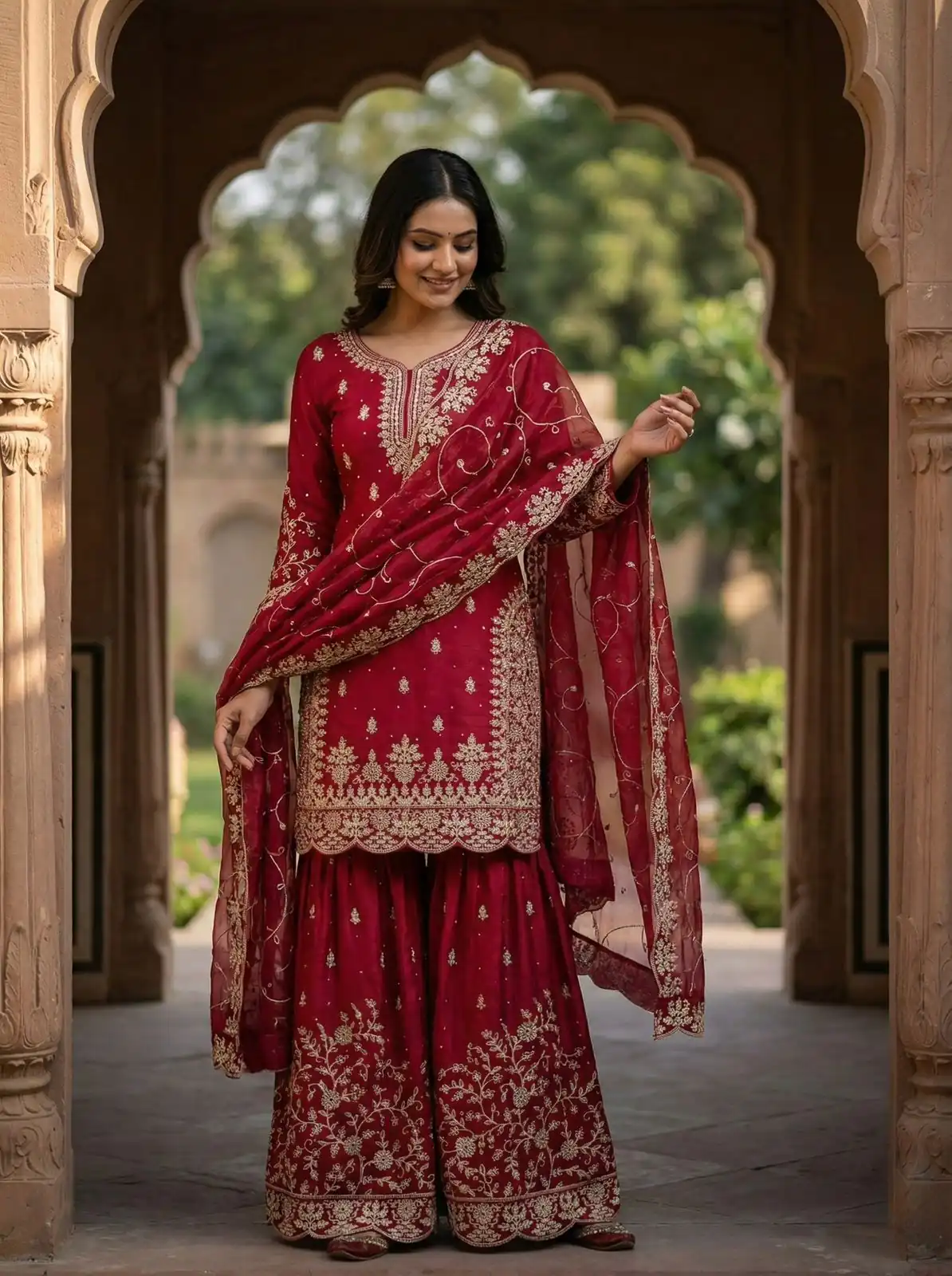 SRK 5319 Red in Organza Silk Embroidery Work & Lace Work Salwar Suit . Now at just ₹2549. Delivery 4-6 Working Days. Shop now. | Jump Suits, Tops & Bottoms, Track Suits, Salwar suit, Casual Suits, Creative suits, Designer Suits, Palazzo Suits, Party Wear Suits, Patiala Suits, Straight Suits, Trendy Wear