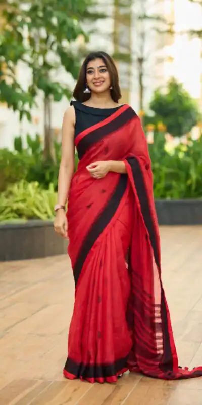 KPR 251 Red Soft Lilan Slab Saree Perfect for Wedding, Party, Temple Visit, Sangeet, Pooja – . Festive Deal ₹1349. Delivery 4-6 Working Days. Shop now. | Sarees, Bollywood Sarees, Creative Sarees, Designer Sarees, Embroidered Sarees, Ethnic Saree, Modern Digital sarees, Party Wear Sarees