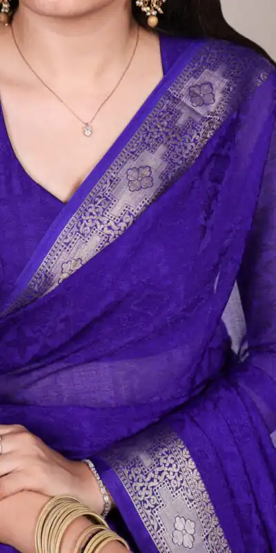 YNF 7911 Royal Blue Poly Shimmer Saree Perfect for Wedding, Party, , Bridal Wear, Temple Visit –. Available at ₹1499 only. Delivery 4-6 Working | Sarees, Bollywood Sarees, Creative Sarees, Designer Sarees, Embroidered Sarees, Ethnic Saree, Modern Digital sarees, Party Wear Sarees