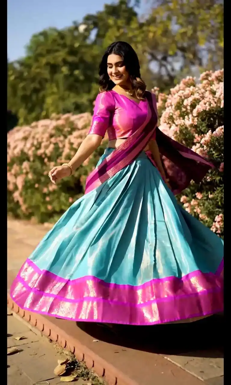 LNB 2001 See Blue Color Peaceful Kanchipuram Zari Weaving Lehenga Choli Wedding, Festive, Events Expected Delivery 4-6 Working Days@2199/- Only | Lehenga, Bollywood Lehenga, Creative Lehenga, Designer Lehenga, Embroidered Lehenga, Party Wear Lehenga