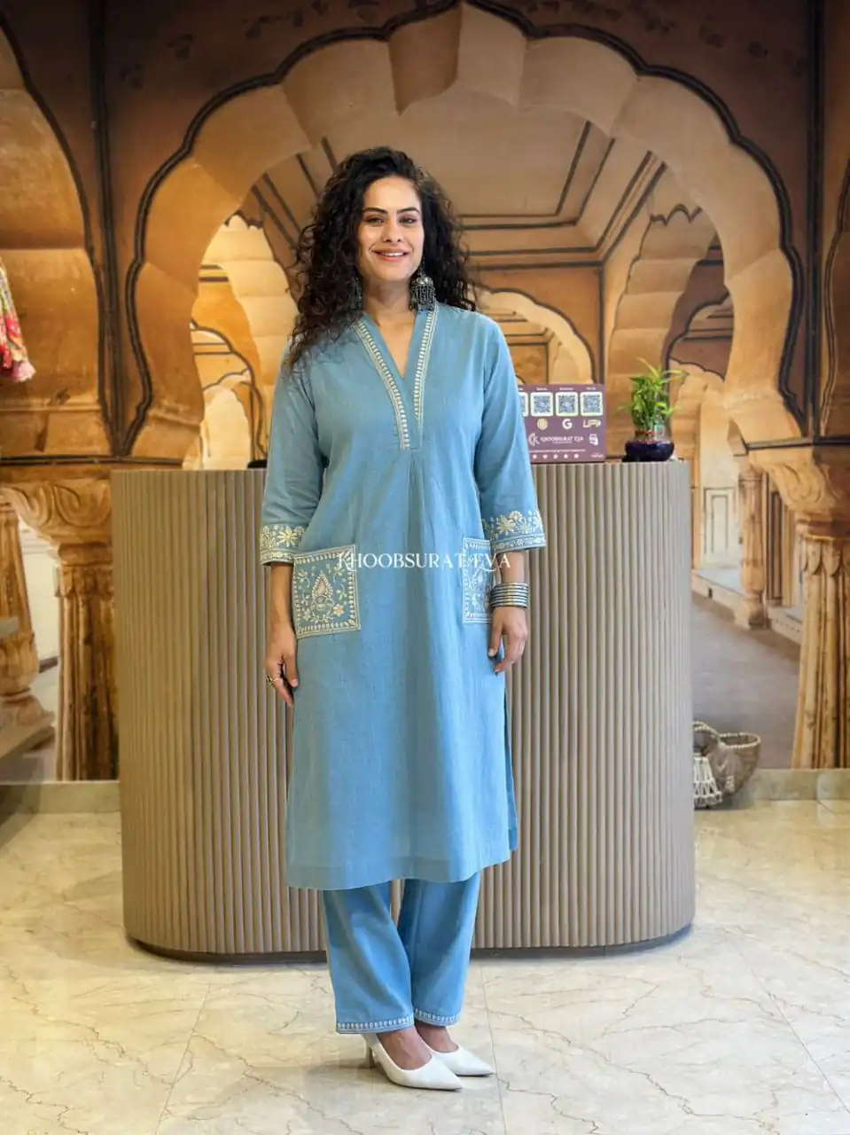 MF 899 Sky Blue in Color Cambric Cotton Embroidery Work & Lace Work Kurti . Best Price ₹1449. Delivery 4-6 Working Days. Shop now. | Kurti, Bollywood Kurti, Creative Kurtis, Designer Kurti, Party Wear Kurti, Selfie Kurti