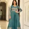 Ram 048 Teal Fox Georgette Lehenga Choli with Embroidery Work. Available at ₹2599 only. Delivery 4-6 Working Days. Shop now. | Lehenga, Bollywood Lehenga, Creative Lehenga, Designer Lehenga, Embroidered Lehenga, Party Wear Lehenga