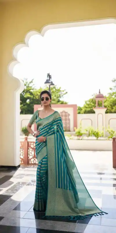 KPR 232 Teal Soft Lichi Silk Saree Perfect for Wedding, Party, Anniversary, Sangeet, Baby Shower – . Now at just ₹1399. Delivery 4-6 Working Days. Shop n | Sarees, Bollywood Sarees, Creative Sarees, Designer Sarees, Embroidered Sarees, Ethnic Saree, Modern Digital sarees, Party Wear Sarees