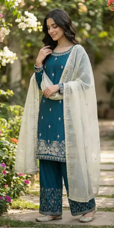 Teal Organza Silk Salwar Suit ZSR 3157 Maroon with Lace Work & Embroidery Work. Introductory Price ₹2149. Delivery 4-6 Working Days. Shop now. | Jump Suits, Tops & Bottoms, Track Suits, Salwar suit, Casual Suits, Creative suits, Designer Suits, Palazzo Suits, Party Wear Suits, Patiala Suits, Straight Suits, Trendy Wear