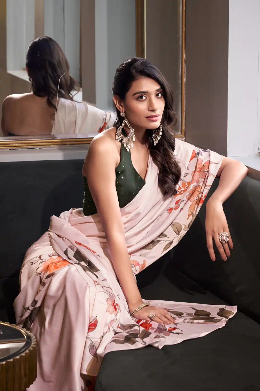 YNF 7026 White Color Satin Silk Printed Saree Casual, Wedding, Festive, Events . Expected Delivery  4-6 Working Days @1599/- only                                                                                                                                           | Sarees, Bollywood Sarees, Creative Sarees, Designer Sarees, Embroidered Sarees, Ethnic Saree, Modern Digital sarees, Party Wear Sarees