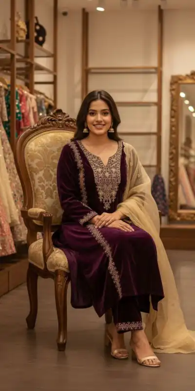 ST 1150 Wine in 9000 Velvet Cut Work & Embroidery Work Salwar Suit . Grab it for ₹1999. Delivery 4-6 Working Days. Shop now. | Jump Suits, Tops & Bottoms, Track Suits, Salwar suit, Casual Suits, Creative suits, Designer Suits, Palazzo Suits, Party Wear Suits, Patiala Suits, Straight Suits, Trendy Wear