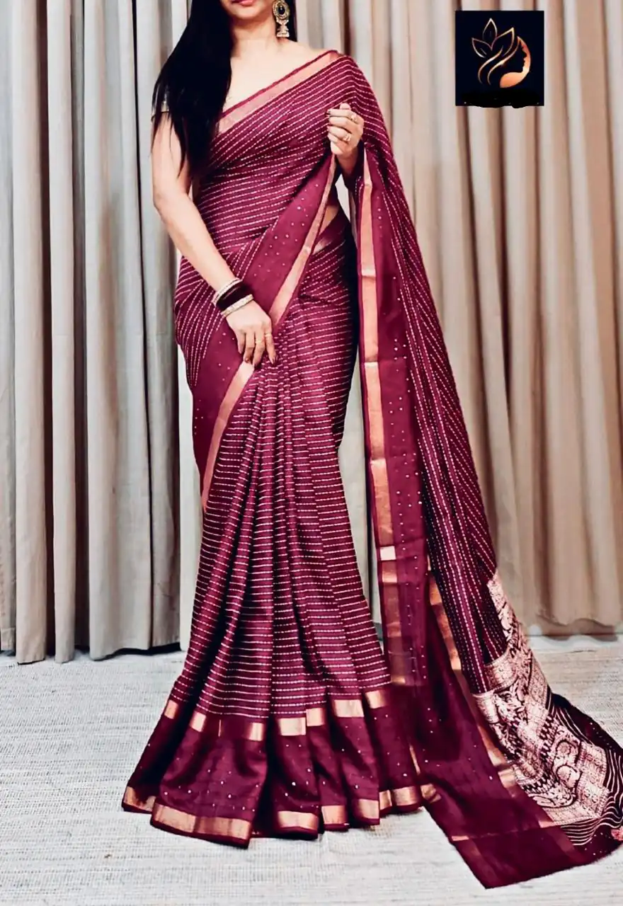 MS 458 Wine Color in Dola Silk Lace Border & Sequins Work Saree . Affordable Price ₹1349. Delivery 4-6 Working Days. Shop now. | Sarees, Bollywood Sarees, Creative Sarees, Designer Sarees, Embroidered Sarees, Ethnic Saree, Modern Digital sarees, Party Wear Sarees