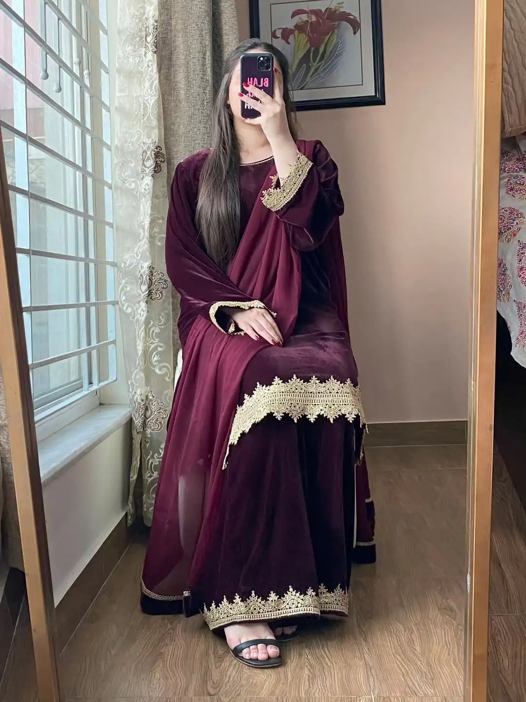 BE 419 Wine Georgette Salwar Suit with Lace Work & Embroidery Work. Get it for ₹1849. Delivery 4-6 Working Days. Shop now. | Jump Suits, Tops & Bottoms, Track Suits, Salwar suit, Casual Suits, Creative suits, Designer Suits, Palazzo Suits, Party Wear Suits, Patiala Suits, Straight Suits, Trendy Wear