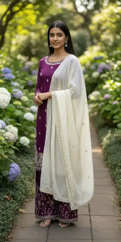 Maroon Wine Silk Salwar Suit ZSR 3157 Maroon with Lace Work & Embroidery Work. Introductory Price ₹2149. Delivery 4-6 Working Days. Shop now. | Jump Suits, Tops & Bottoms, Track Suits, Salwar suit, Casual Suits, Creative suits, Designer Suits, Palazzo Suits, Party Wear Suits, Patiala Suits, Straight Suits, Trendy Wear