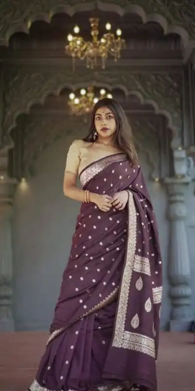 KP 6040 Wine Soft Lilan Slab Saree with Weaving Work Designer Work. Festive Deal ₹1399. Delivery 4-6 Working Days. Shop now. | Sarees, Bollywood Sarees, Creative Sarees, Designer Sarees, Embroidered Sarees, Ethnic Saree, Modern Digital sarees, Party Wear Sarees