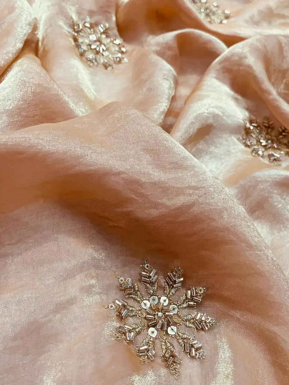 BT 3142 Cream Fandy Satin Silk Saree Perfect for Wedding, Party, Karwa Chauth, Reception, Pooja – . Festive Deal ₹1999. Delivery 4-6 Working Days. | Sarees, Bollywood Sarees, Creative Sarees, Designer Sarees, Embroidered Sarees, Ethnic Saree, Modern Digital sarees, Party Wear Sarees