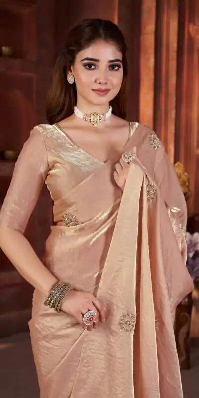 BT 3142 Cream Fandy Satin Silk Saree Perfect for Wedding, Party, Karwa Chauth, Reception, Pooja – . Festive Deal ₹1999. Delivery 4-6 Working Days. | Sarees, Bollywood Sarees, Creative Sarees, Designer Sarees, Embroidered Sarees, Ethnic Saree, Modern Digital sarees, Party Wear Sarees