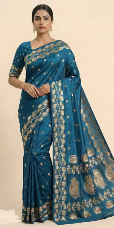 MB 213 Firozi Color Zari Work & Lace Work Saree in Banarasi Soft. Grab it for ₹1899. Delivery 4-6 Working Days .Online Shop now. | Sarees, Bollywood Sarees, Creative Sarees, Designer Sarees, Embroidered Sarees, Ethnic Saree, Modern Digital sarees, Party Wear Sarees