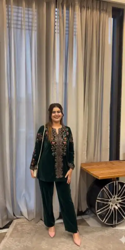 BE 426 Green Color Velvet Salwar Suit with Embroidery Work. Available at ₹1799 only. Delivery 4-6 Working Days. Shop now. | Jump Suits, Tops & Bottoms, Track Suits, Salwar suit, Casual Suits, Creative suits, Designer Suits, Palazzo Suits, Party Wear Suits, Patiala Suits, Straight Suits, Trendy Wear