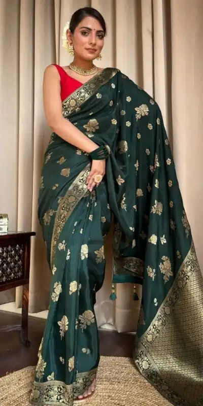 KPR 226 Green Soft Lichi Silk Saree Perfect for Wedding, Party, Raksha Bandhan, Sangeet, Eid – . Get it for ₹1399. Delivery 4-6 Working Days. | Sarees, Bollywood Sarees, Creative Sarees, Designer Sarees, Embroidered Sarees, Ethnic Saree, Modern Digital sarees, Party Wear Sarees