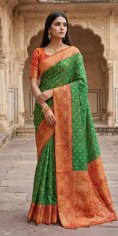 MB 6135 Green Color Pochampalli Silk Zari Woven Work Saree t. Grab it for ₹2049. Delivery 4-6 Working Days .Online Shop now. | Sarees, Bollywood Sarees, Creative Sarees, Designer Sarees, Embroidered Sarees, Ethnic Saree, Modern Digital sarees, Party Wear Sarees