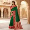 MB 187 Green in Soft Banarasi Zari Work & Lace Work Saree . Available at ₹2049 only. Delivery 4-6 Working Days. Shop now. | Sarees, Bollywood Sarees, Creative Sarees, Designer Sarees, Embroidered Sarees, Ethnic Saree, Modern Digital sarees, Party Wear Sarees