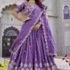 Ram 154 Lavender Color Crap Silk Lehenga Choli with Embroidery Work. Now at just ₹2549. Delivery 4-6 Working Days. Shop now. | Lehenga, Bollywood Lehenga, Creative Lehenga, Designer Lehenga, Embroidered Lehenga, Party Wear Lehenga